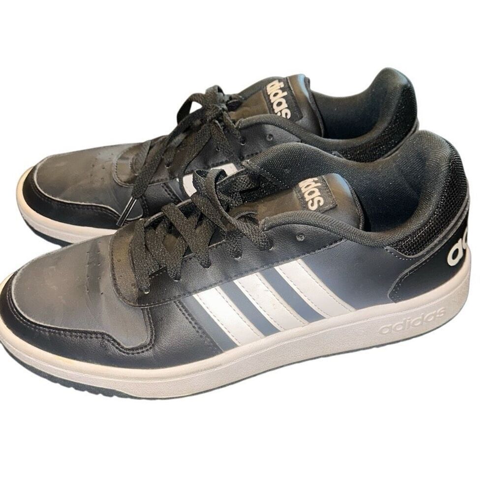 Adidas hoops low men's black /white. Sneakers size men’s 8 Shoes footwear